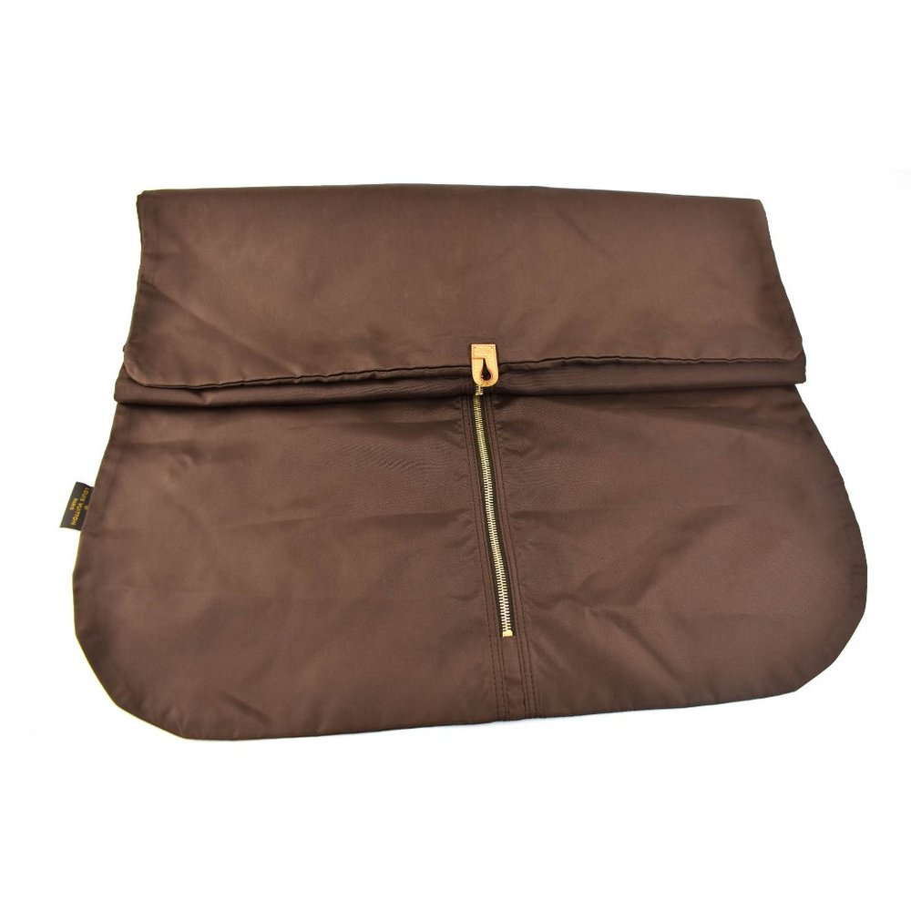 LOUIS VUITTON Brown "LV" Logo, Long Garment Bag nn